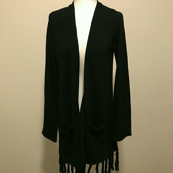Lucky Brand Sweaters - Lucky Brand long black shrug